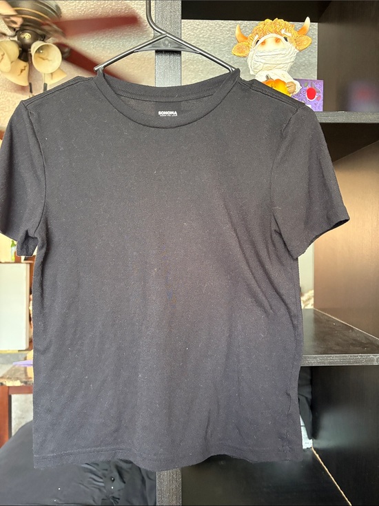 Sonoma Tops - Sonoma Black Short Sleeve Crewneck Tee - Classic Fit